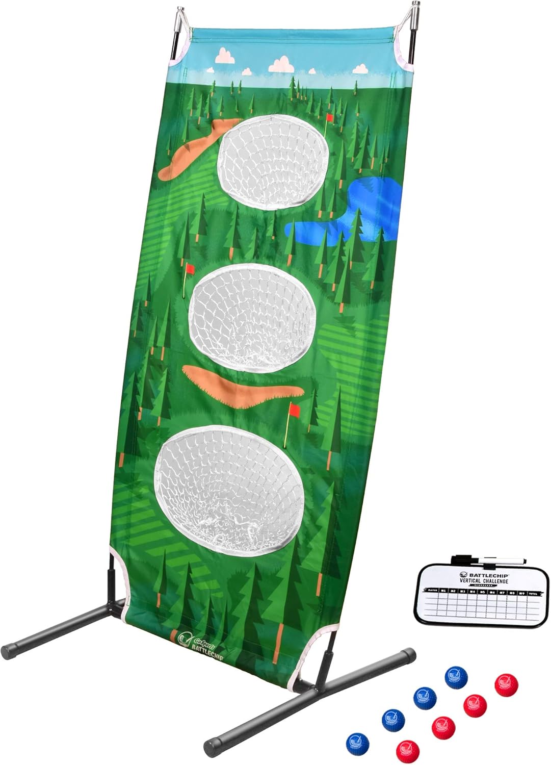 GoSports Vertical Golf Cornhole: Chip with Precision!