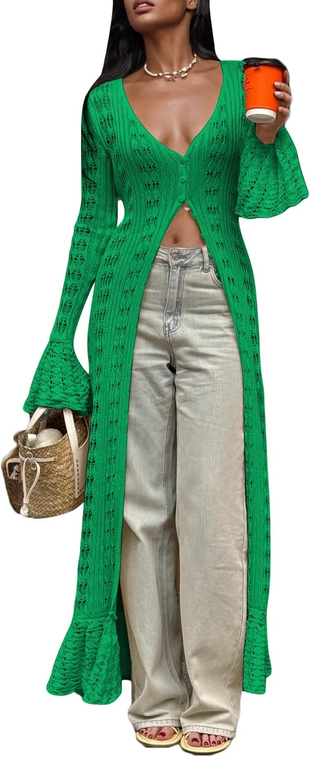 Unybwonn Long Cardigans for Women: Stylish Crochet Cover Up