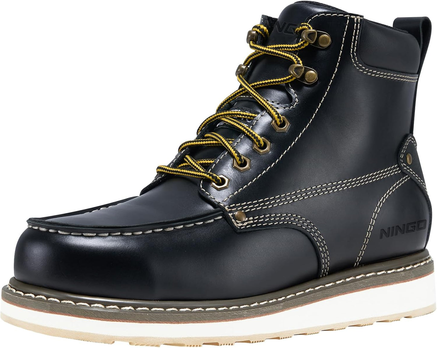 HISEA NINGO Work Boots for Men - Steel Toe Safety Boots