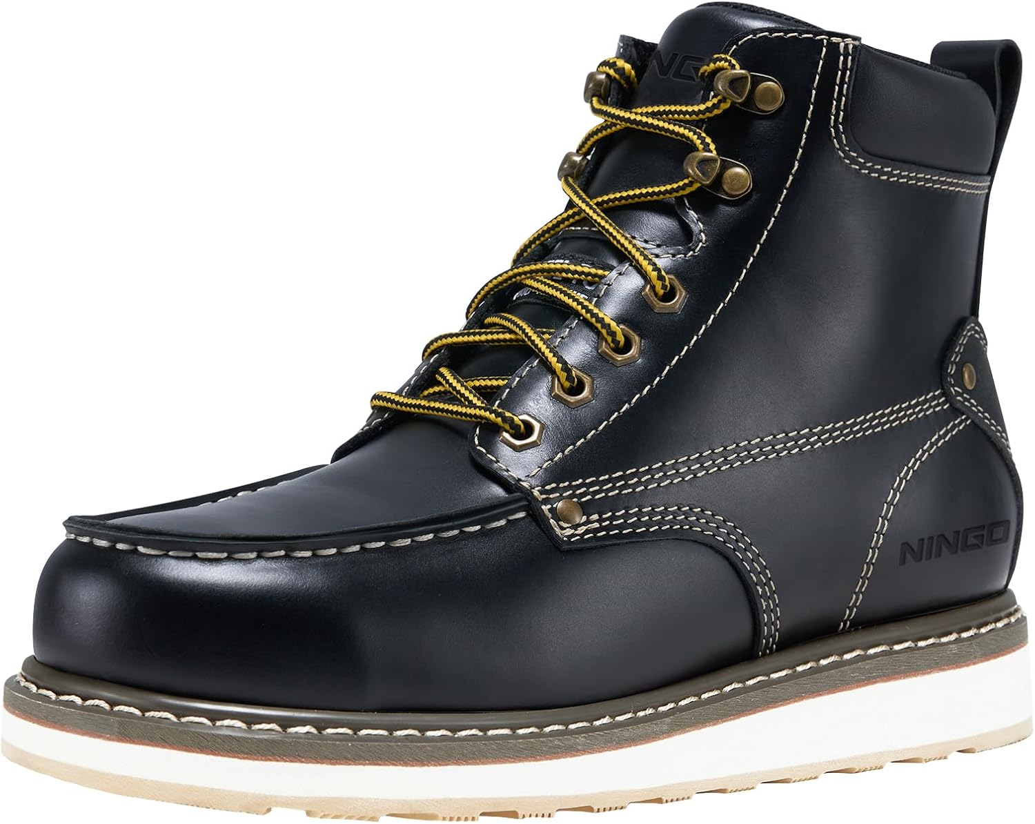HISEA NINGO Work Boots for Men - Steel Toe Safety Boots