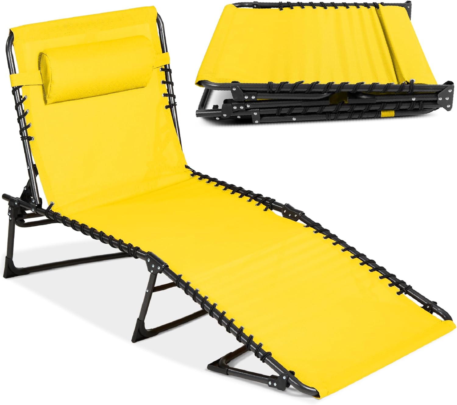 Portable Outdoor Folding Recliner Lounge Chair for Lawn Use
