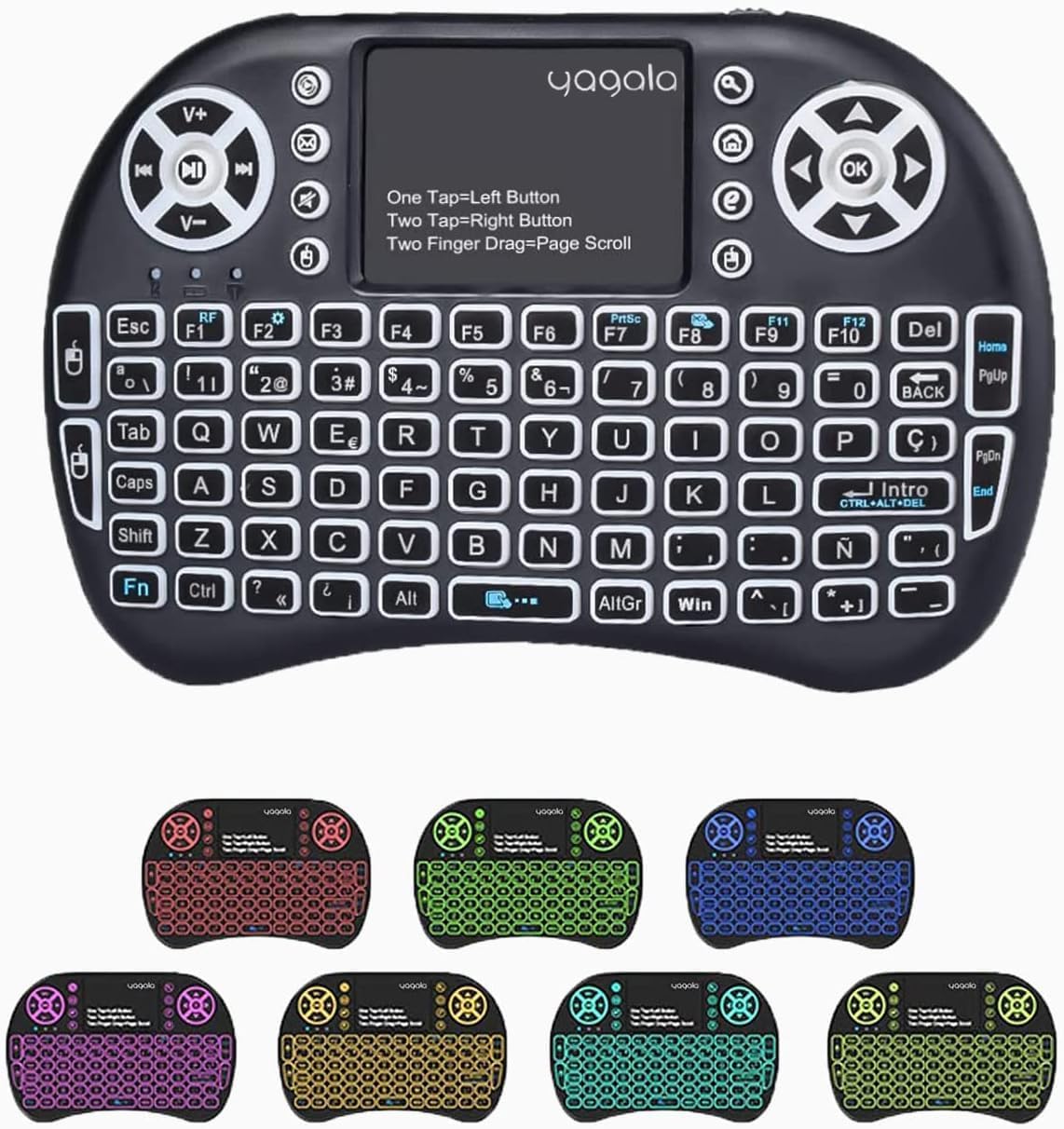 Portable Backlit Mini Keyboard with Touchpad - HaiFen