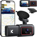 Kingslim Dual Dash Cam - 4K Front & 1080P Inside, Super Night Vision
