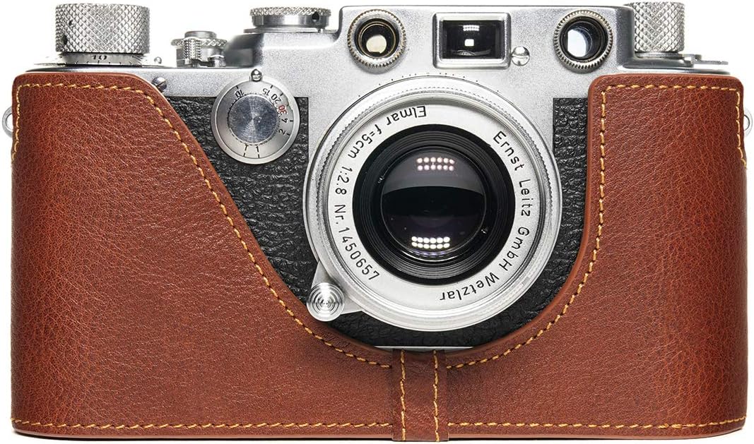 Handmade Genuine Real Leather Half Camera Case for Leica Models
