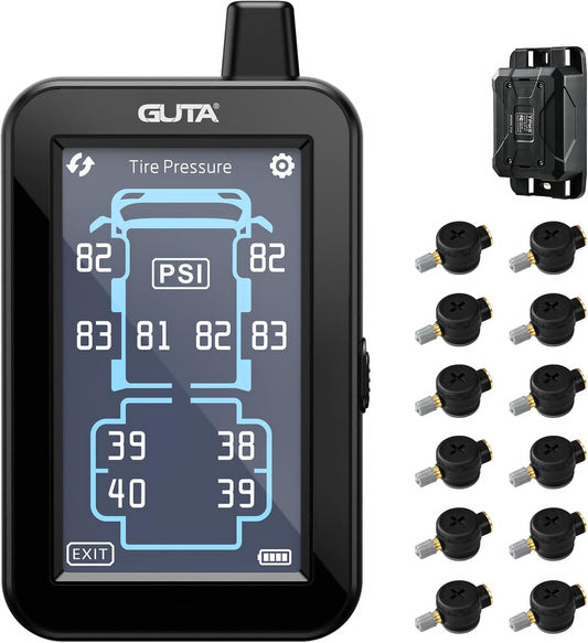 GUTA Tire Pressure Monitoring System with Color Touchscreen Display