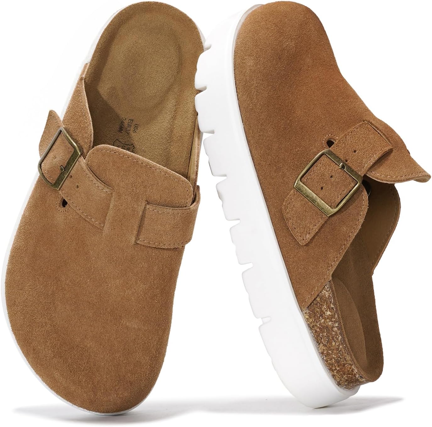 Project Cloud Genuine Leather Platform Clogs for Women 2025