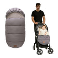 LAT Baby Warm Bunting Bag Grey - Universal Stroller Footmuff