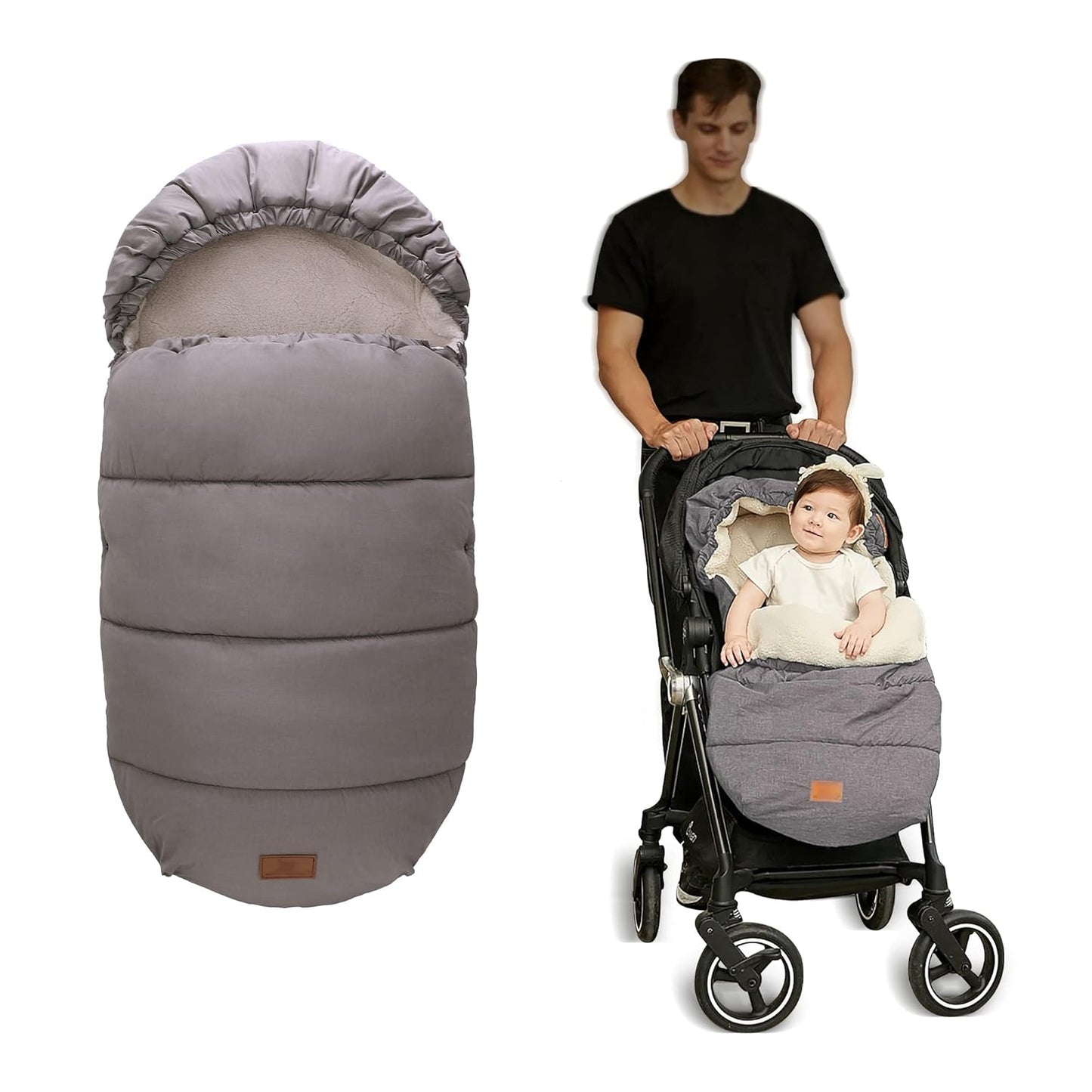 LAT Baby Warm Bunting Bag for Cold Weather Stroller Use