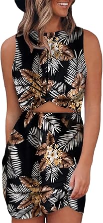 Acelitt Women's Summer Sleeveless Tank Dress for Parties