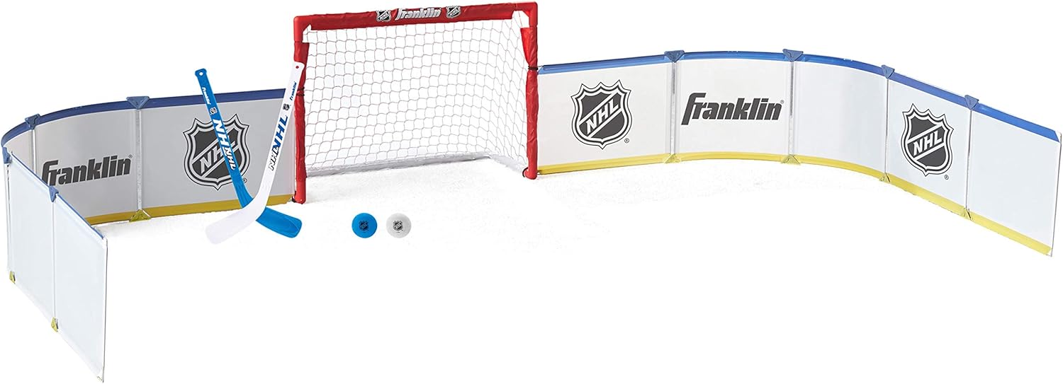 Franklin Sports Mini Hockey Rink Set for Indoor Fun and Play