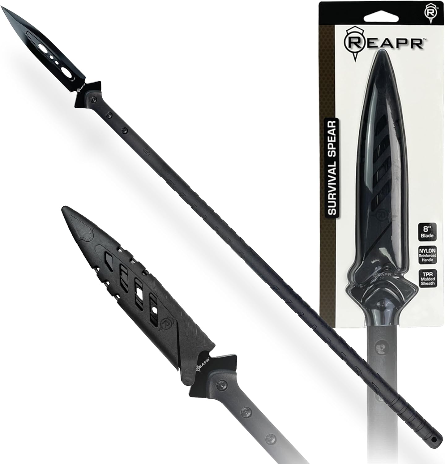 Reapr Survival Spear 44 Fixed-Blade Throwing Spear for Outdoors