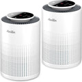 2 Pack Air Purifiers for Home Bedroom H13 True HEPA - Quiet, Fast