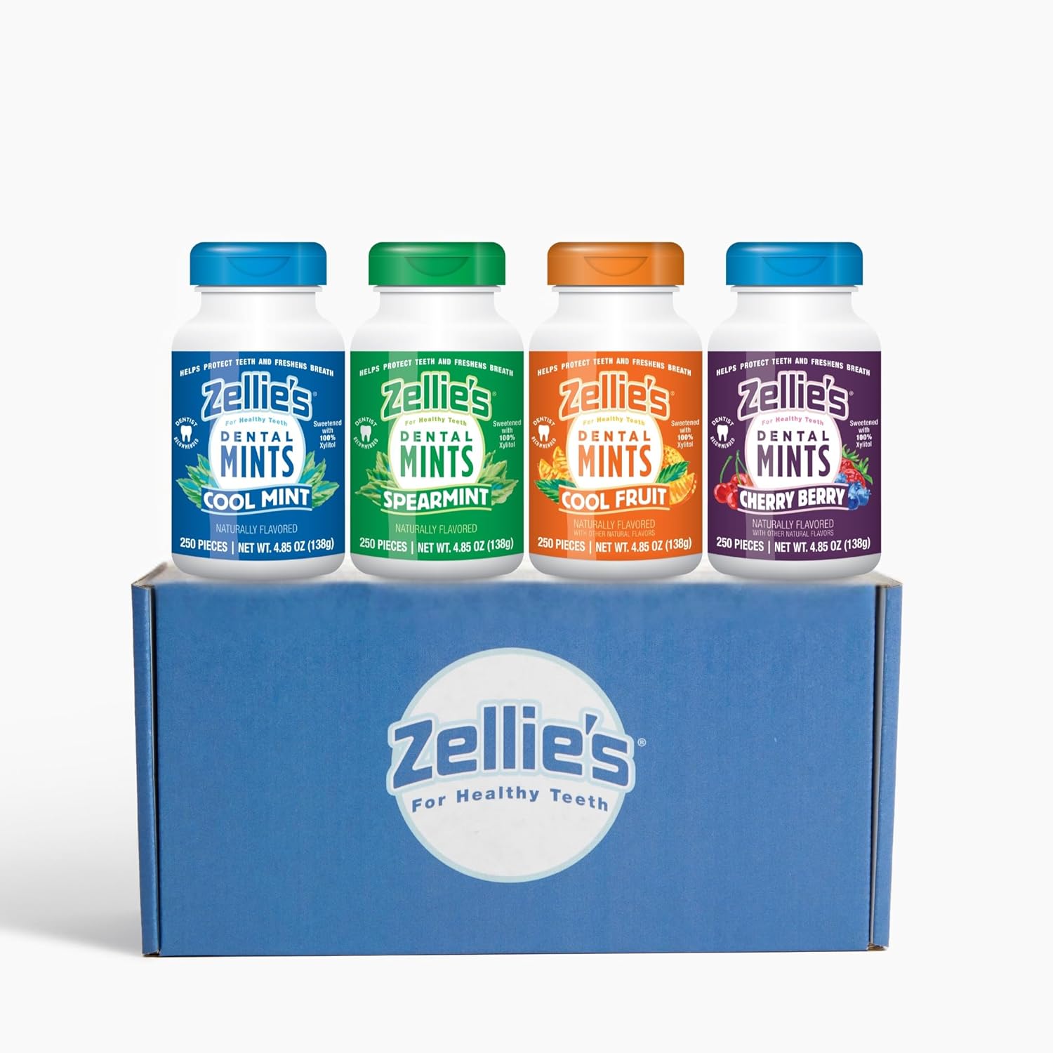 Zellies Mint Gift Set with 100% Xylitol for Oral Health