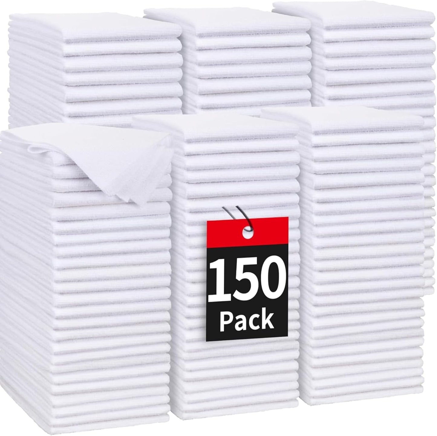 HOMERHYME Microfiber Cleaning Cloths - 150 Pack All-Purpose Rags