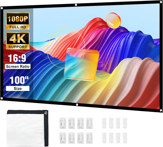 100 Foldable Projection Screen for Theater