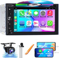 Double Din Car Stereo with Carplay & Android Auto - 7in Display