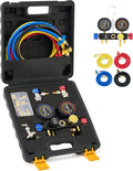 Orion Motor Tech 4 Way AC Gauge Set for R410a R22 R134a - Complete Kit