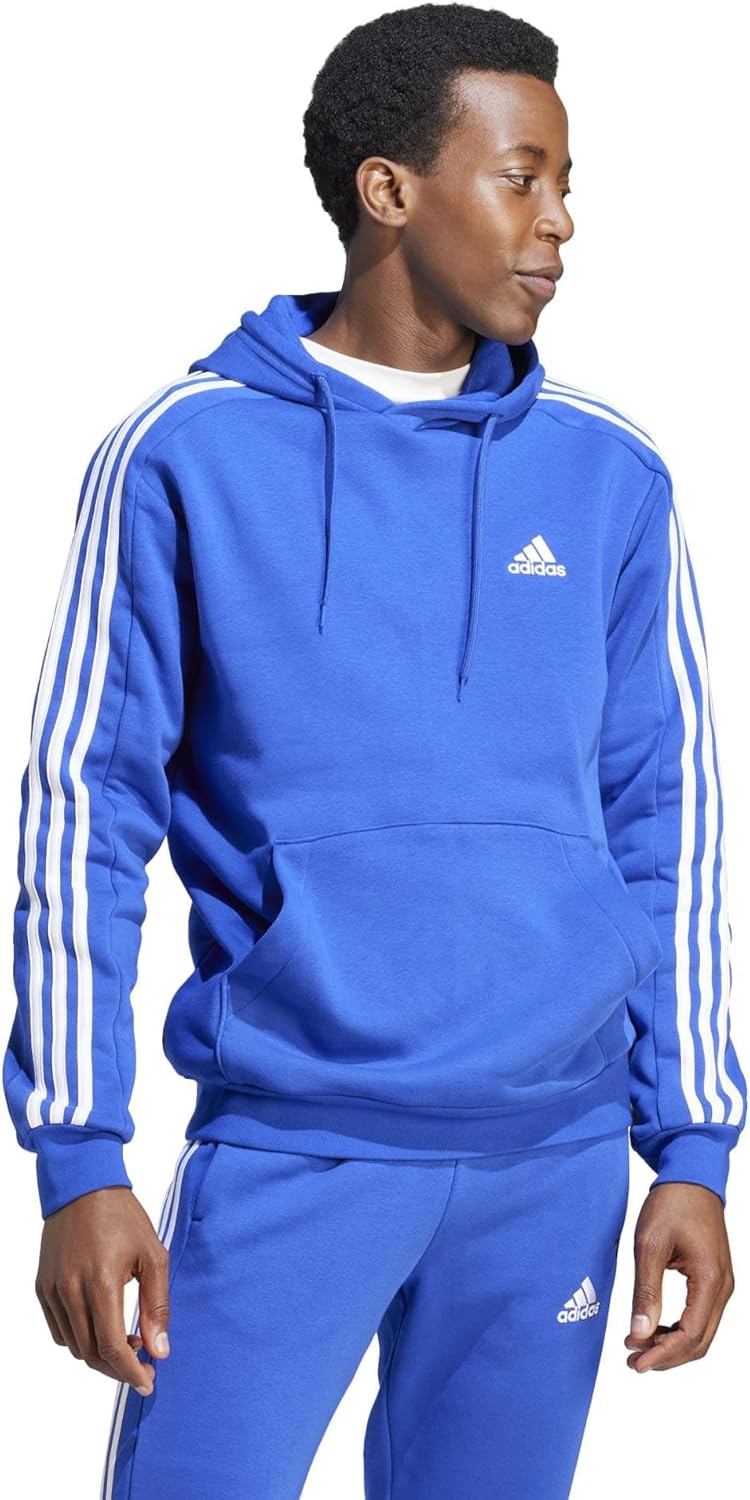 adidas Essentials Fleece 3-stripes Hoodie for Men - Comfort & Style
