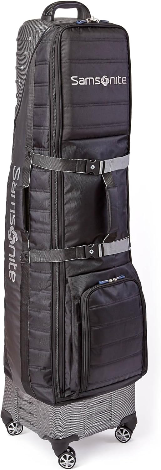 Samsonite Golf Travel Bag with Shark Wheels - Waterproof Black