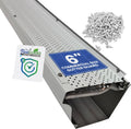 FlowGuard USA Made 6 in Gutter Cover System - Durable 50-Year