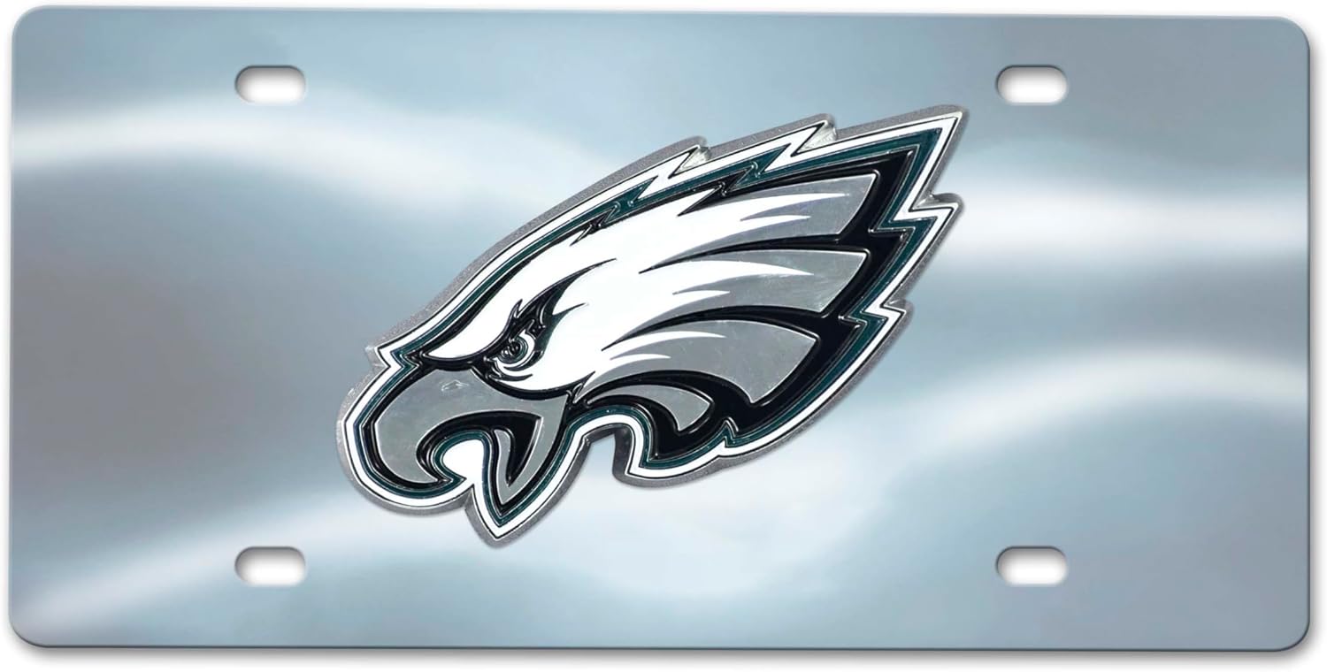 FANMATS Philadelphia Eagles Stainless Steel License Plate