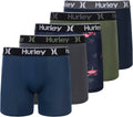 Hurley Mens 5 Pack Stretch Boxer Briefs - Comfortable All-Day Support