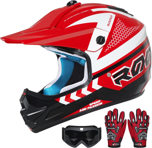 Youth Dirt Bike Helmet DOT Certified for Off-Road Riding Fun