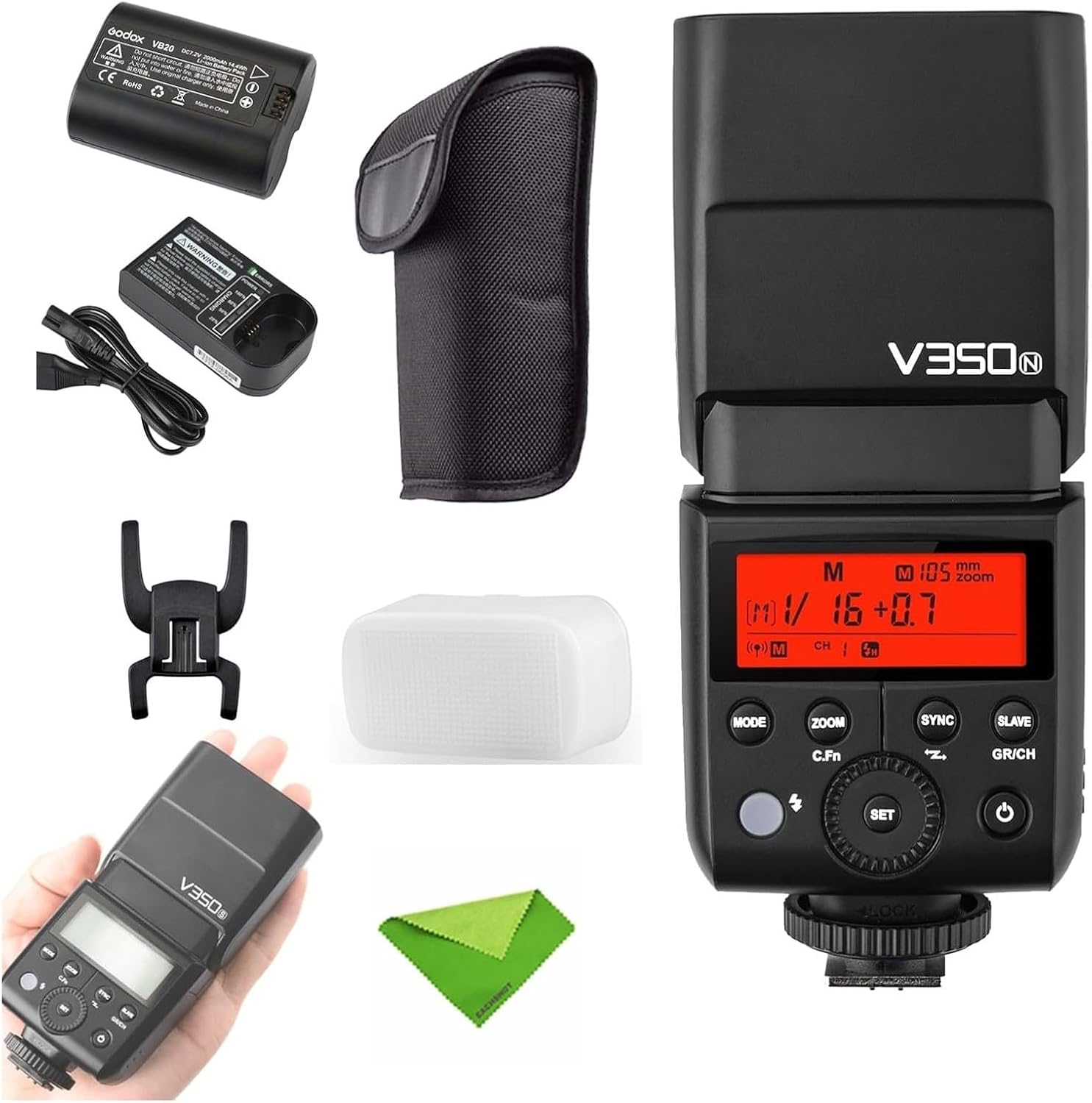 GODOX V350N TTL Flash for Nikon with High-Speed Sync and Power