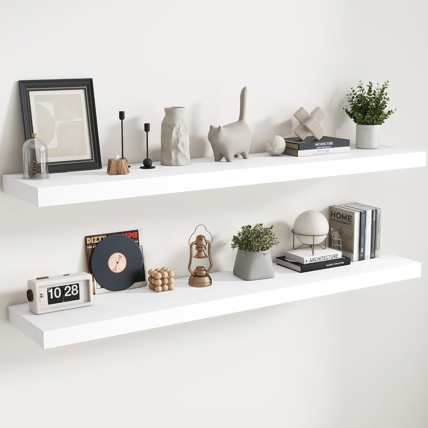 Floating Shelves for Wall with Invisible Brackets for Storage