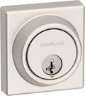 Kwikset 817 Deadbolt Lock Satin Nickel - Secure, Rekeyable Deadbolt