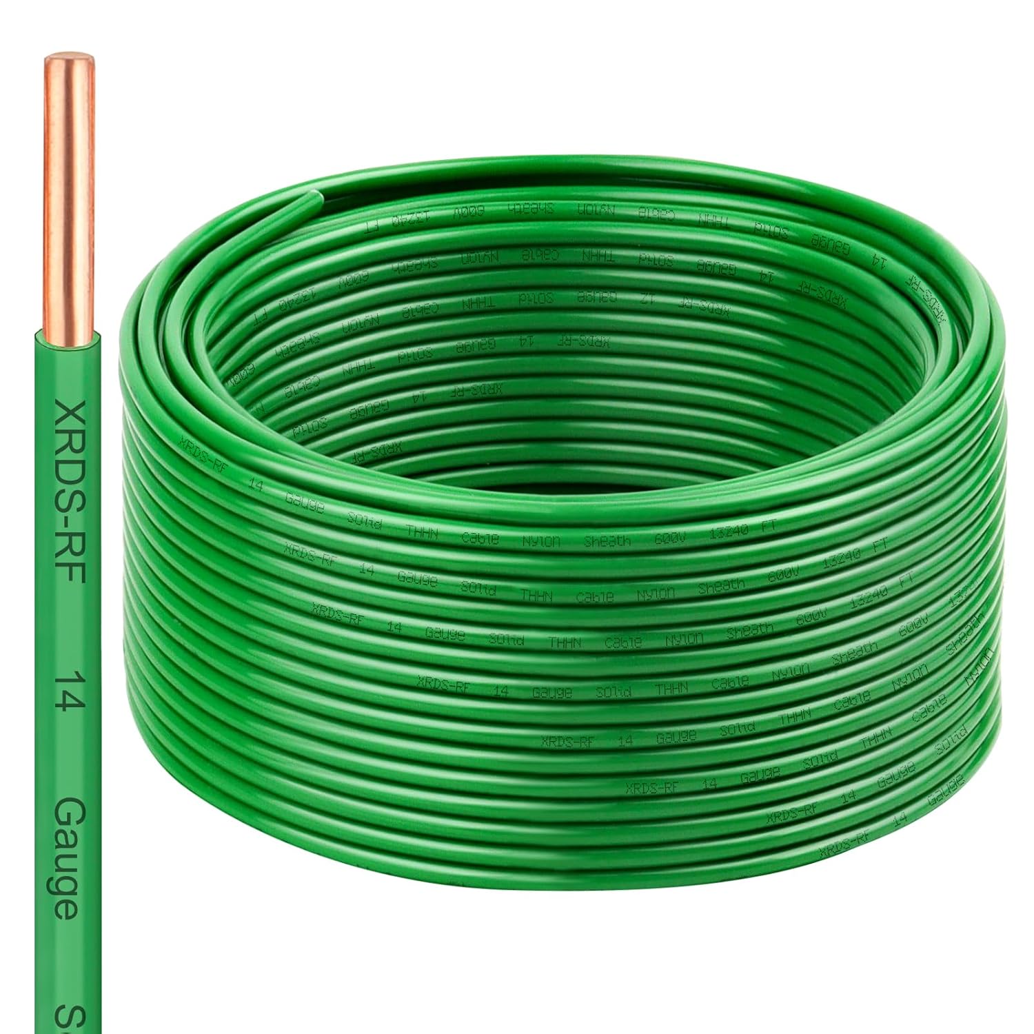 14 AWG THHN Wire 100FT for Grounding and Electrical Wiring