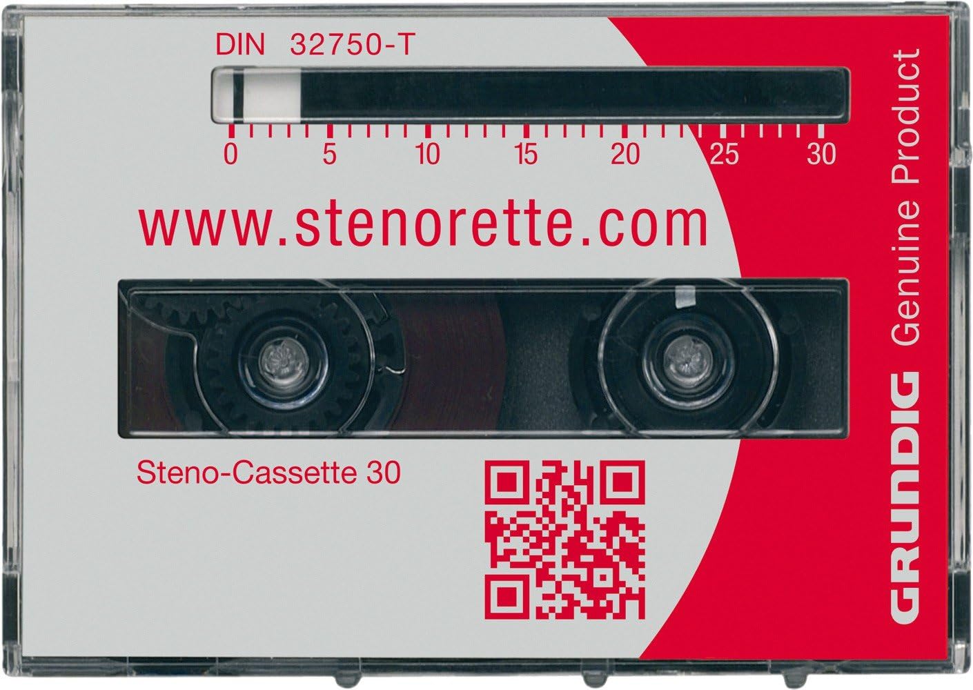 Grundig GGO5610 Steno Cassette Pack with Integrated Minute Scale
