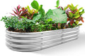 Land Guard Galvanized Raised Garden Bed Kit 5.3ft x 2.7ft - Durable