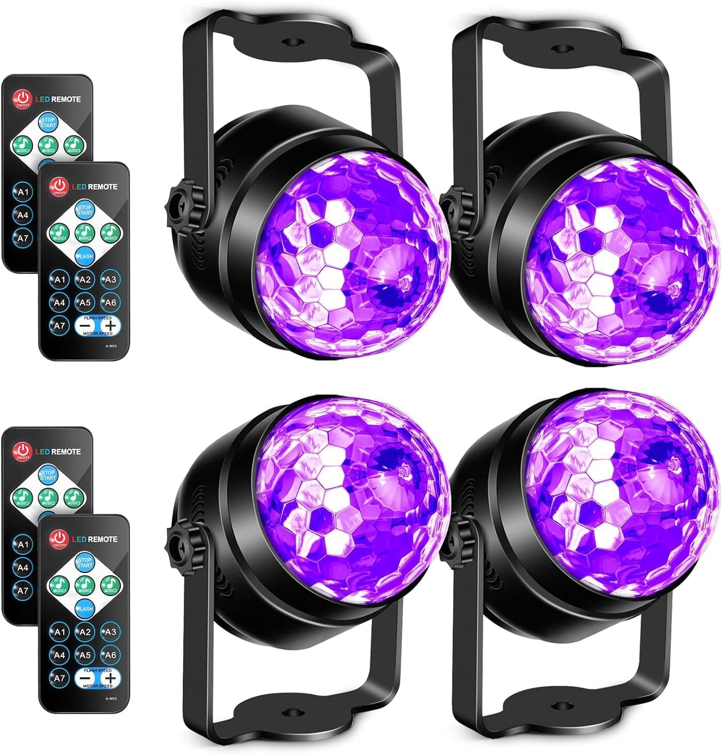 Litake UV Black Light for Glow Party with Remote Control Features