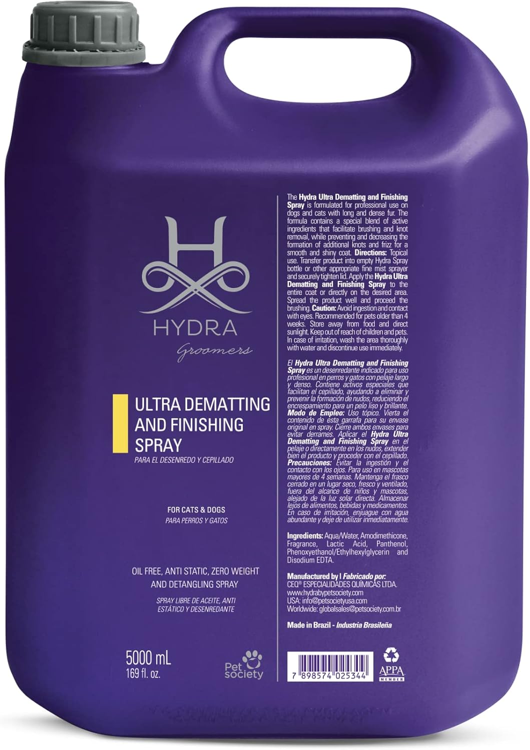 Hydra Professional Ultra Dematting Spray for Dogs and Cats