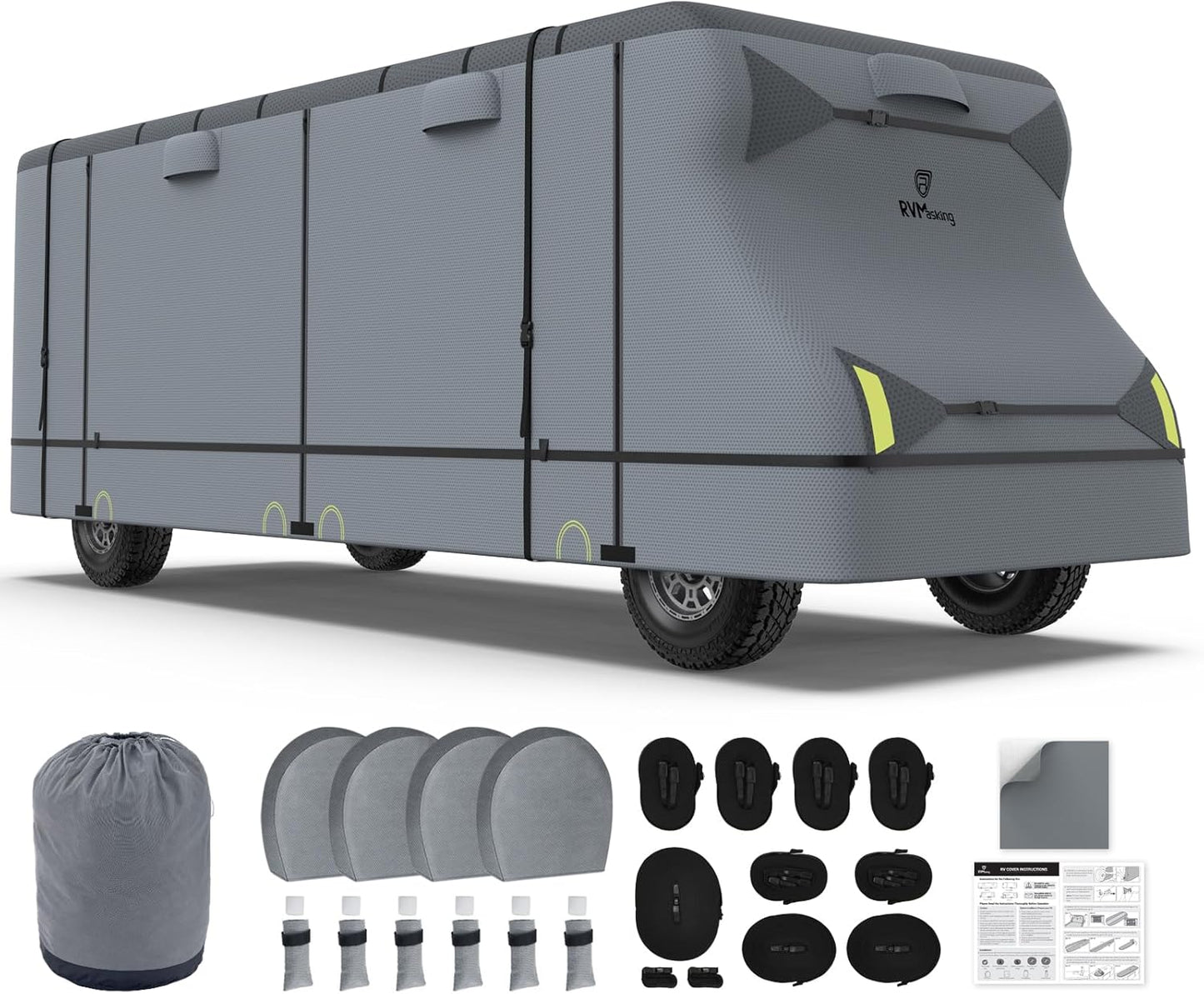 RVMasking Class C RV Cover 26ft 1in-29ft Heavy Duty Protection