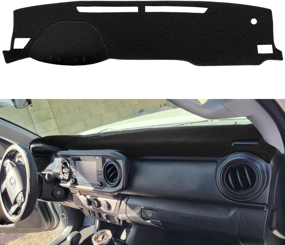 Custom Fit Dash Cover Mat for Toyota Tacoma 2016-2023 Models