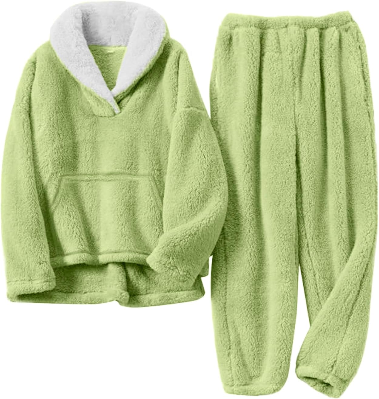 COZYPOIN Women's Fluffy Pajamas Set for Ultimate Comfort