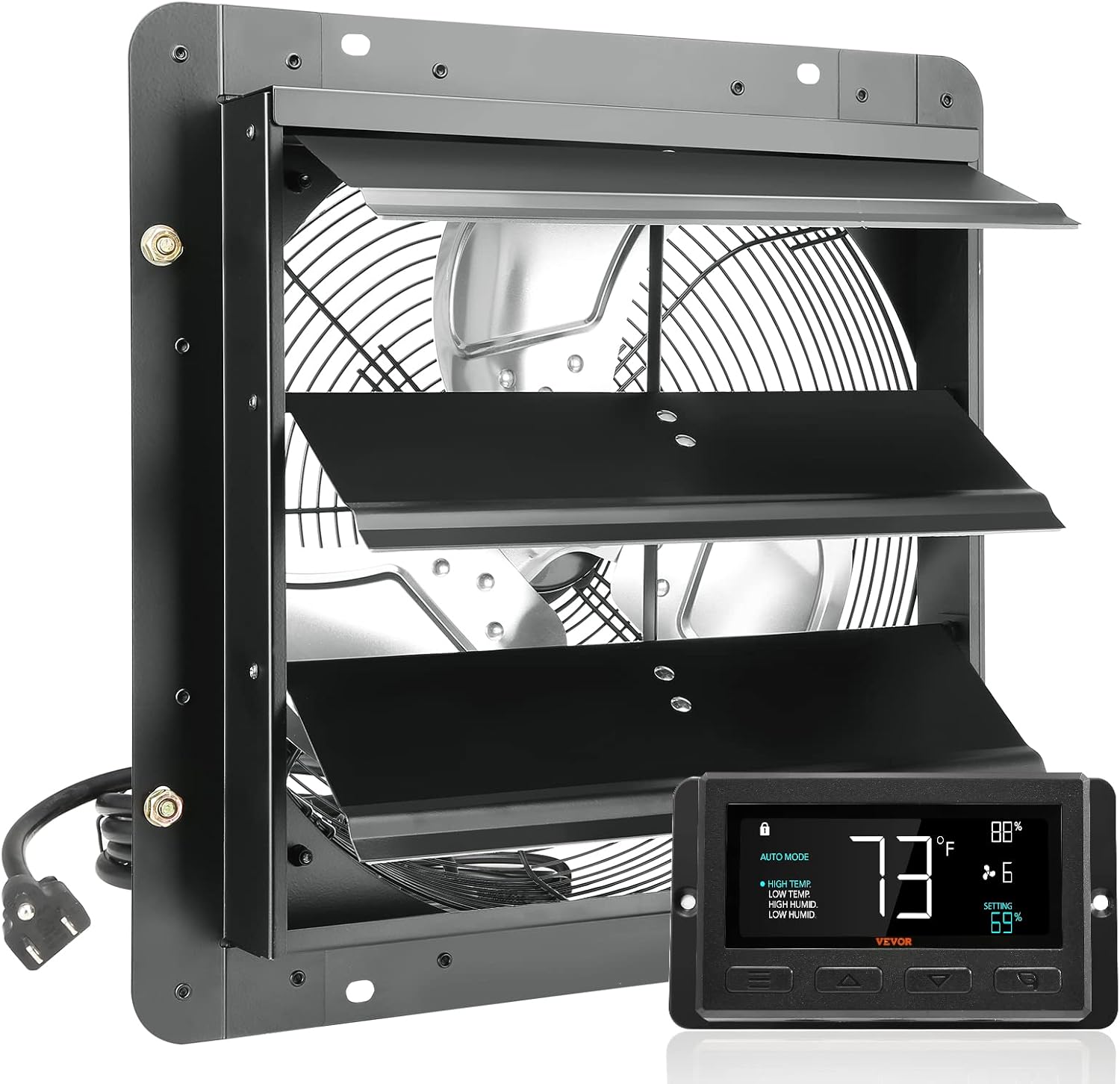 VEVOR 14ft' Exhaust Fan with Humidity Controller for Cooling