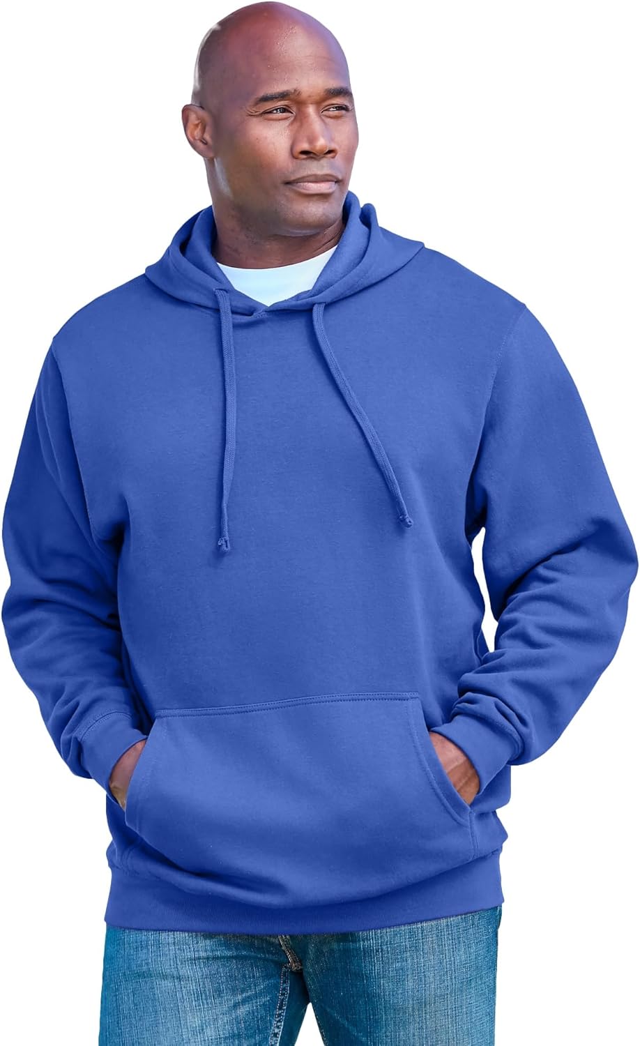 KingSize Men's Big & Tall Fleece Pullover Hoodie for Comfort