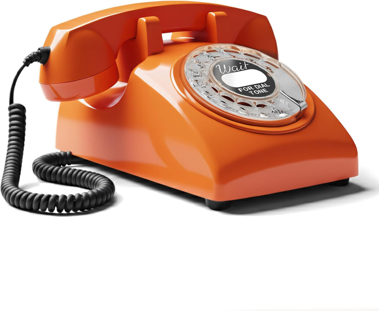 Opis 60s Cable Rotary Phone: Vintage Retro Landline Telephone
