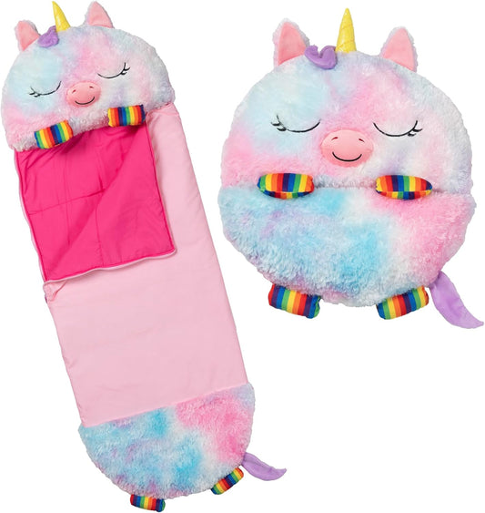 Happy Nappers Rainbow Unicorn Plush 2-in-1 Pillow & Sack