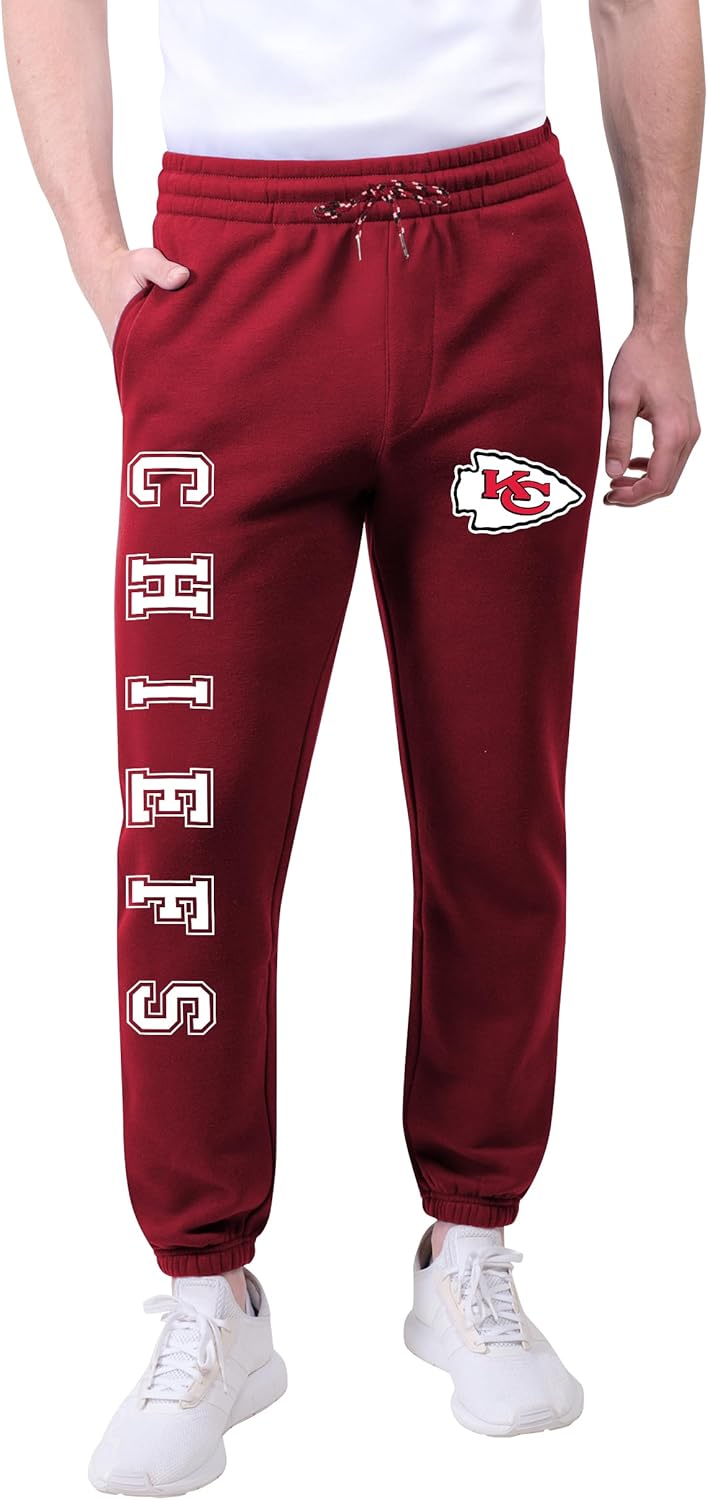 Ultra Game Men's NFL Official Active Super Soft Fleece Joggers