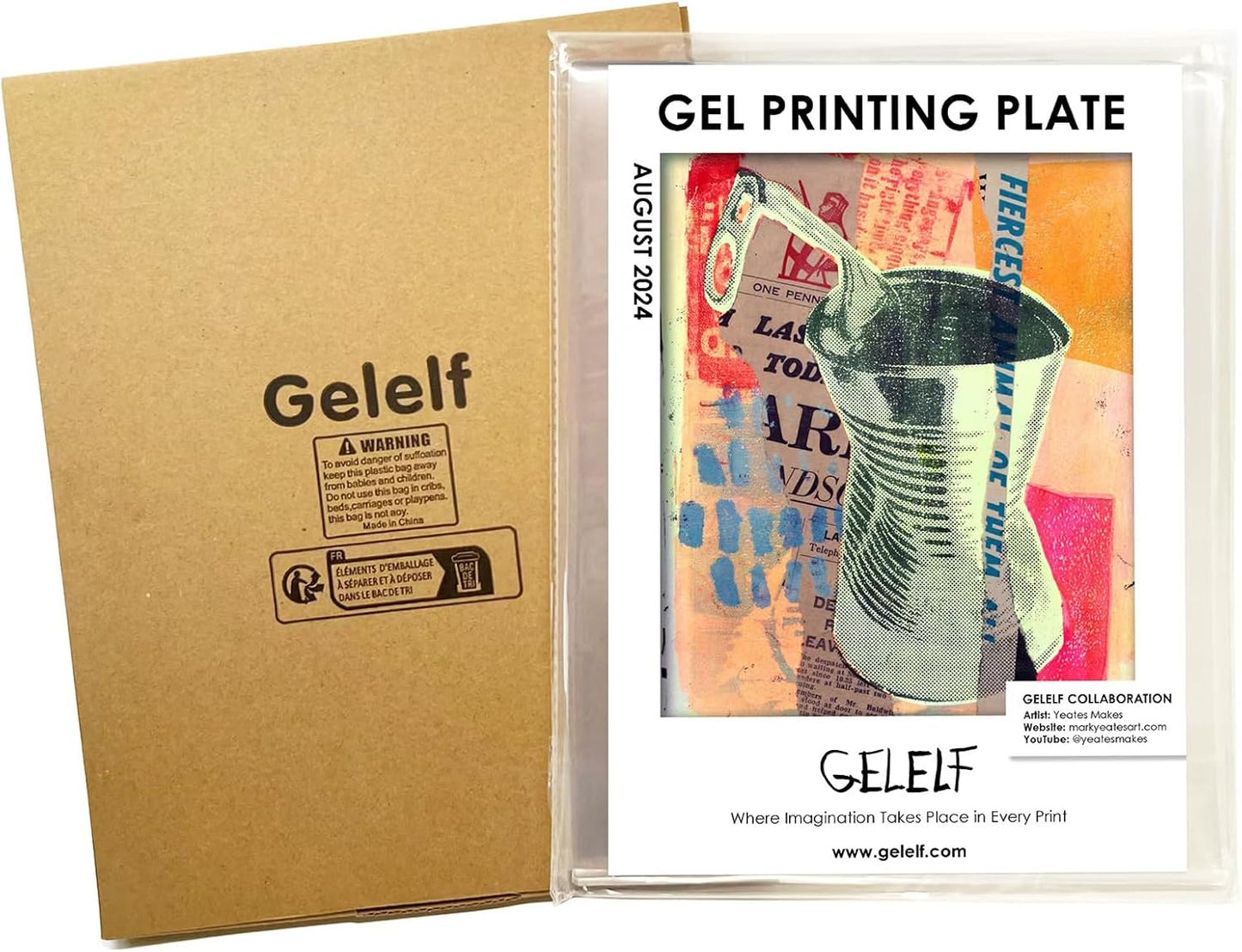 GELELF Gel Printing Plate for Art and Crafting - A3 Size
