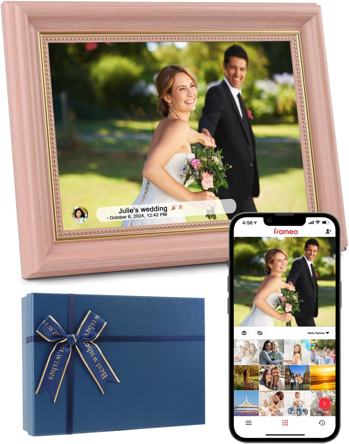 Frameo Digital Photo Frame 10.1 Inch with 32GB Storage