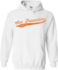 UGP Campus Apparel Hometown Baseball Script Pitcher Hoodie - Soft, USA