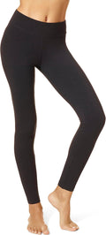 HUE Women's Cotton Ultra Legging with Wide Waistband - Comfortable Fit