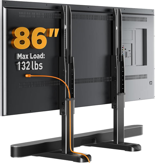 Perlegear Universal TV Stand Legs for 37-86 Inch TVs Up to 132 lbs