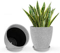 Flower Pot Indoor Outdoor Gray Rough Planter - Stone Look 12in