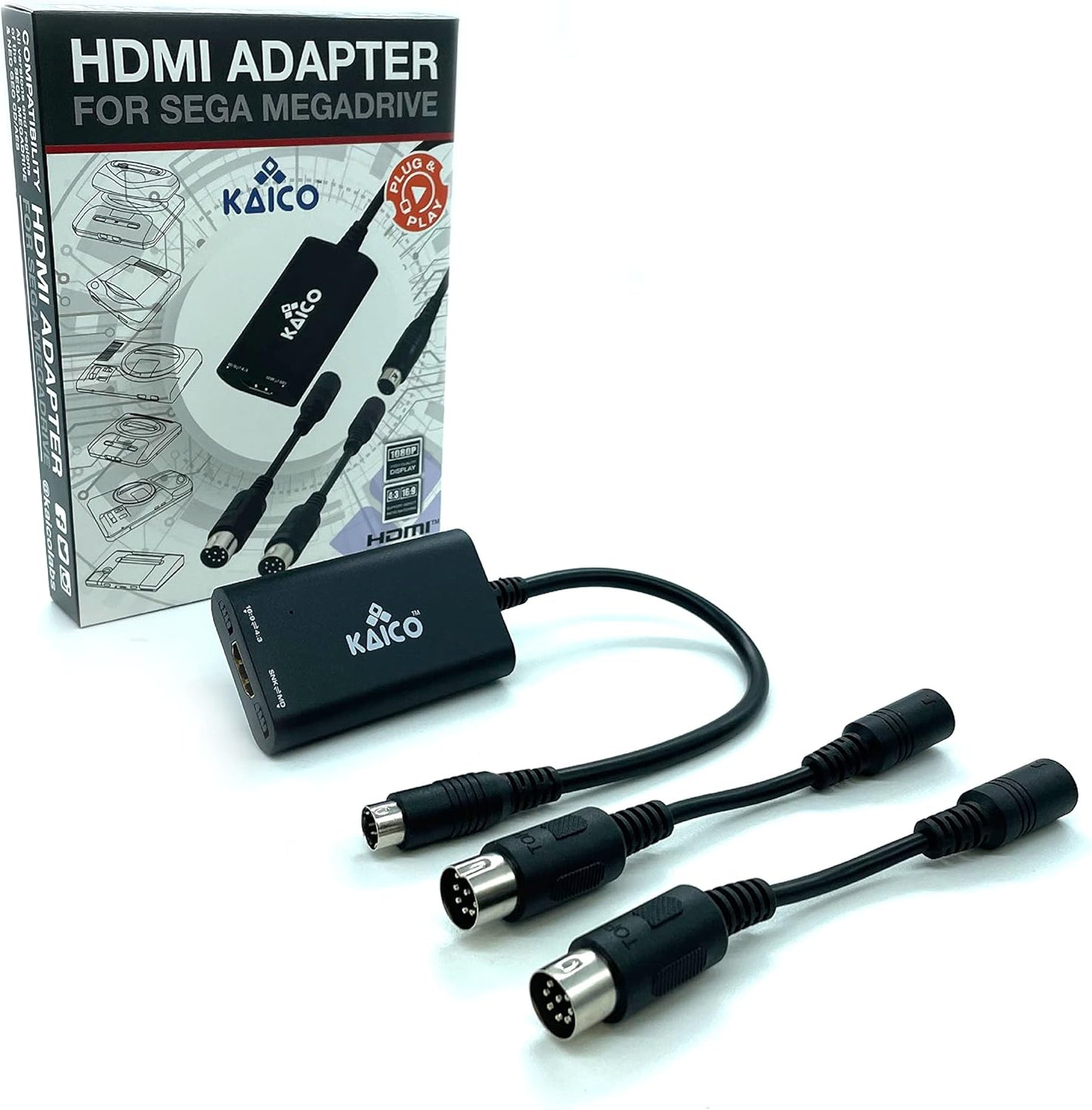 Kaico SEGA Genesis 1080p HDMI Adapter for Crisp Gaming Experience